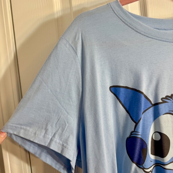 NWT. Disney Primark Stitch blue shortsleeved tee. Sizes: 2X, XL - Picture 11 of 12